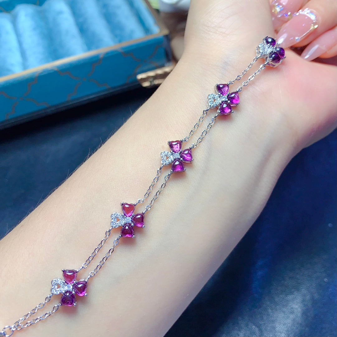 Natural Garnet Bracelet