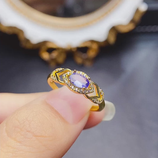 Natural Tanzanite ring,