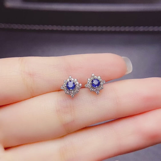 Natural sapphire earrings have arrived