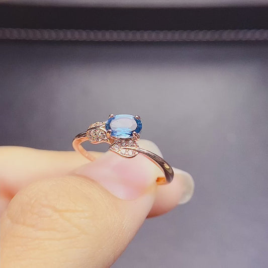 The natural topaz ring has arrived