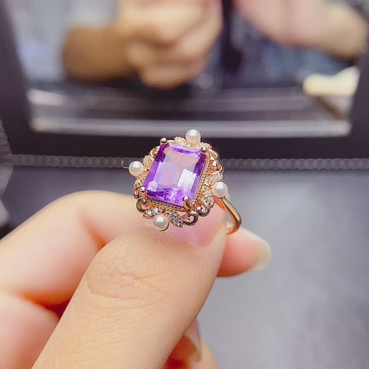 New amethyst ring