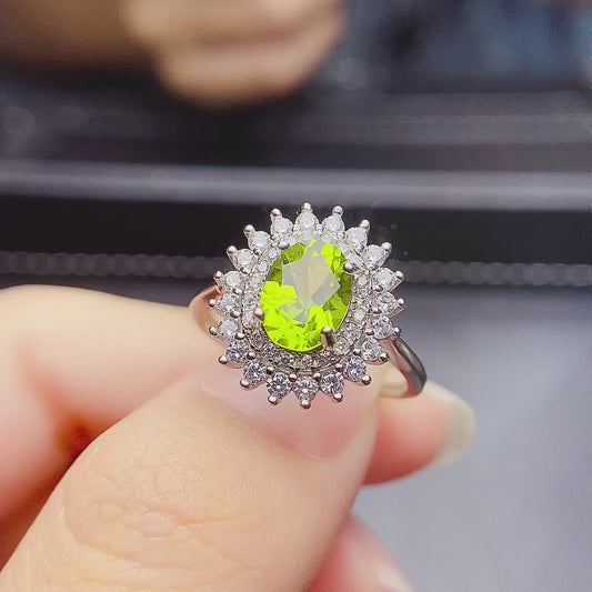 New style olivine ring