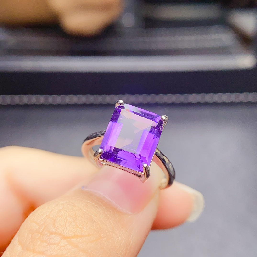 The natural amethyst ring