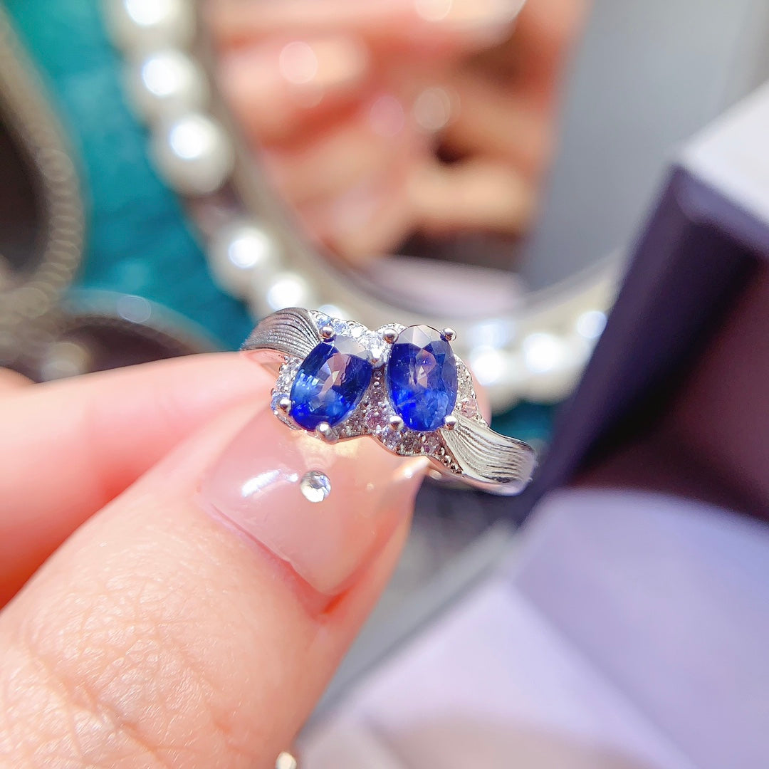 natural sapphire ring