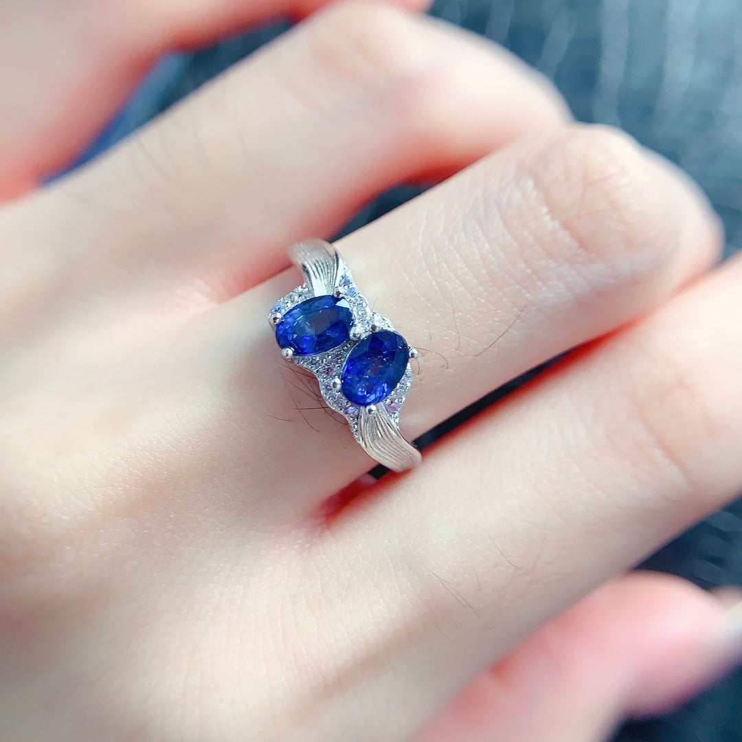 natural sapphire ring