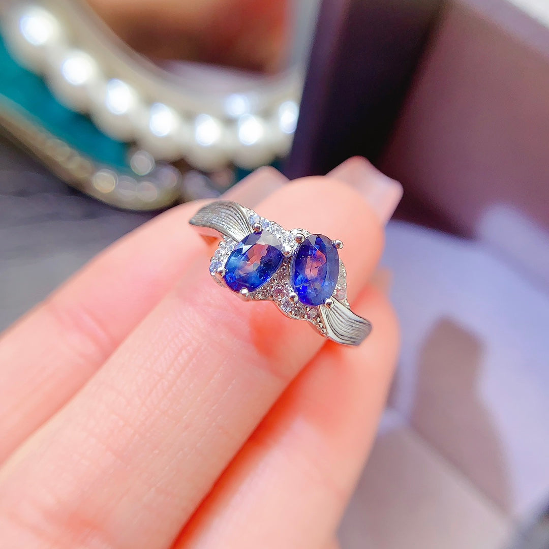 natural sapphire ring