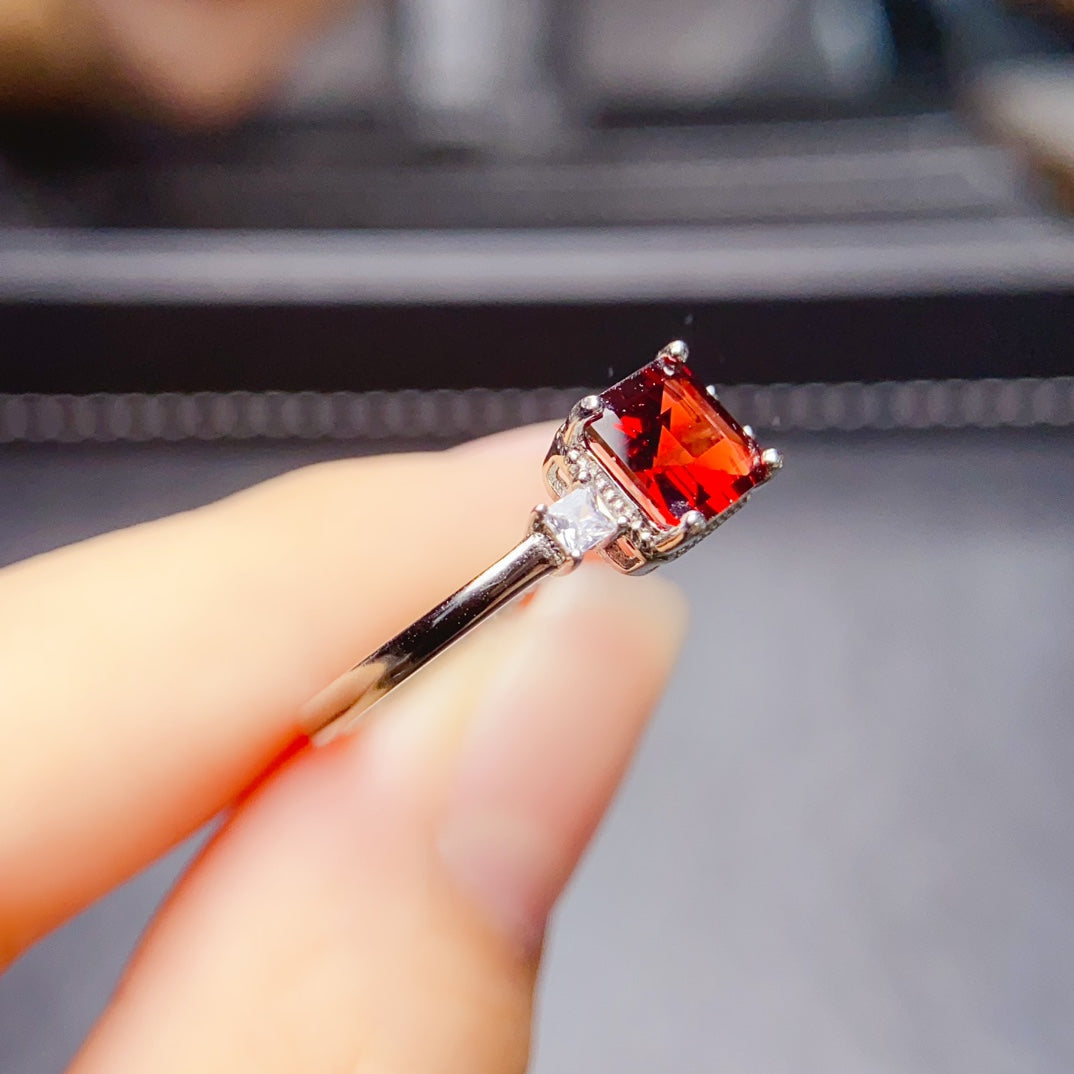 Natural Garnet Ring