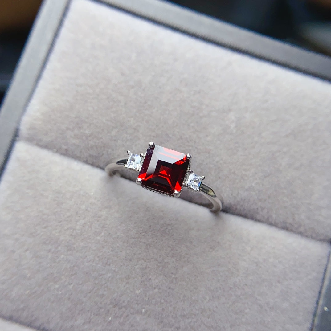 Natural Garnet Ring