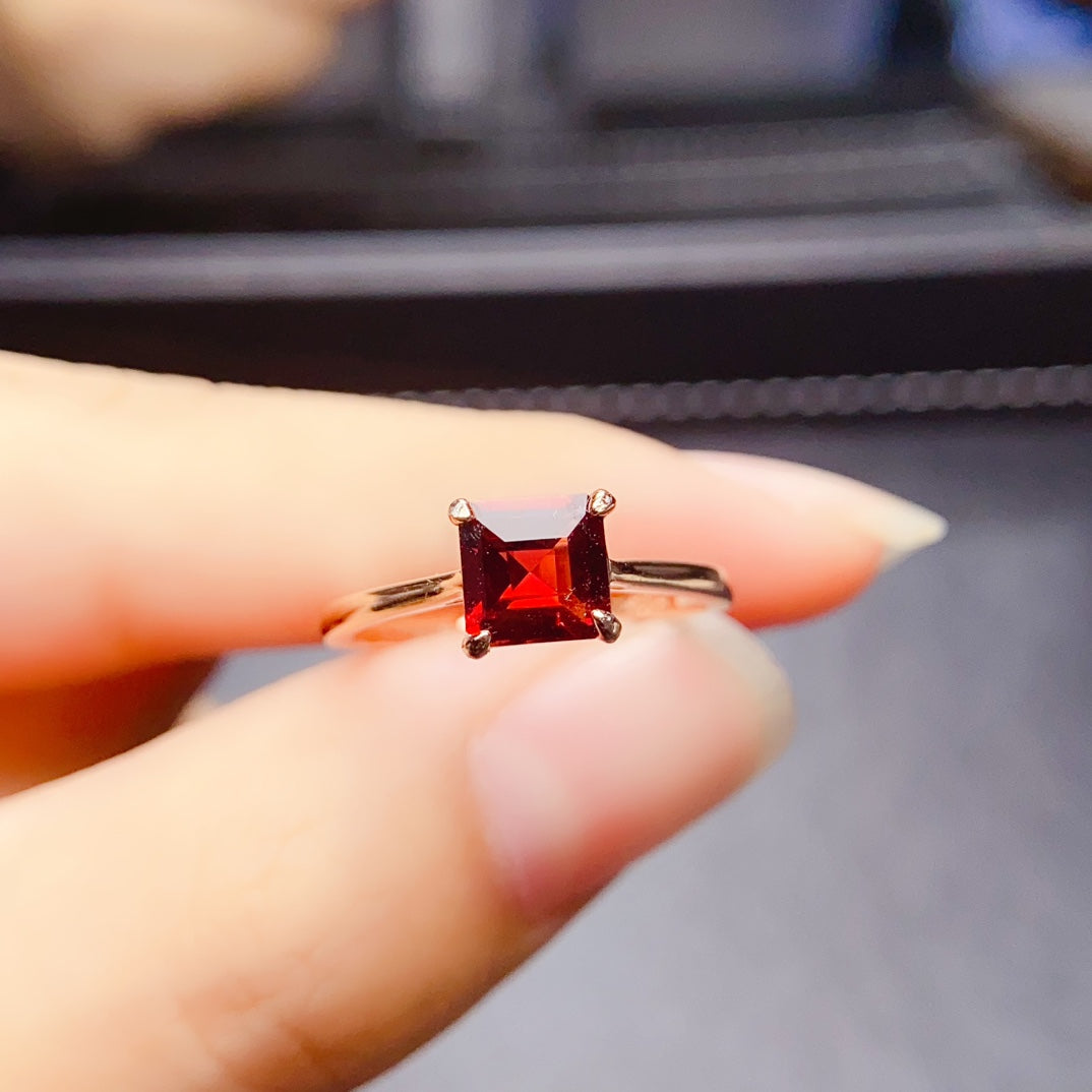 Natural Garnet Ring