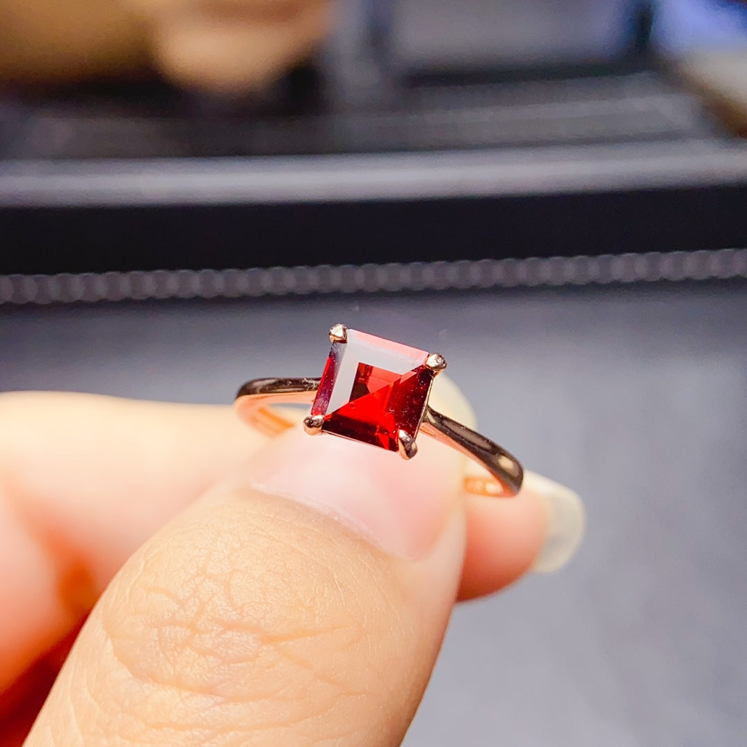 Natural Garnet Ring