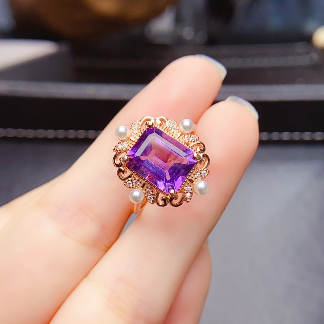 New amethyst ring