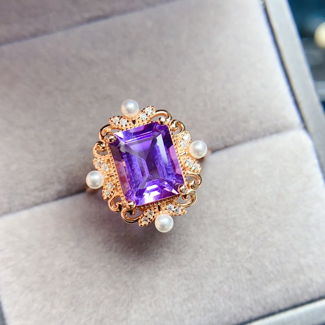 New amethyst ring