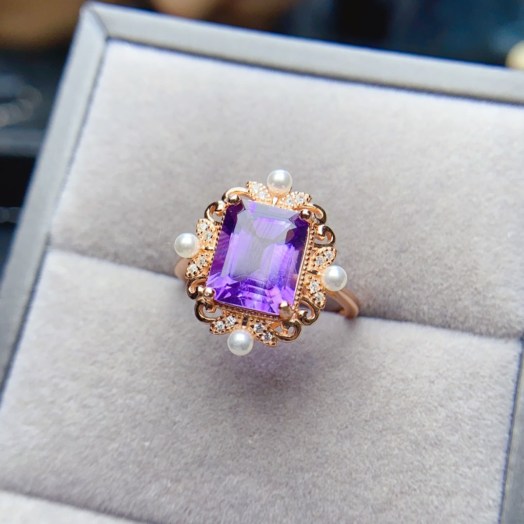 New amethyst ring