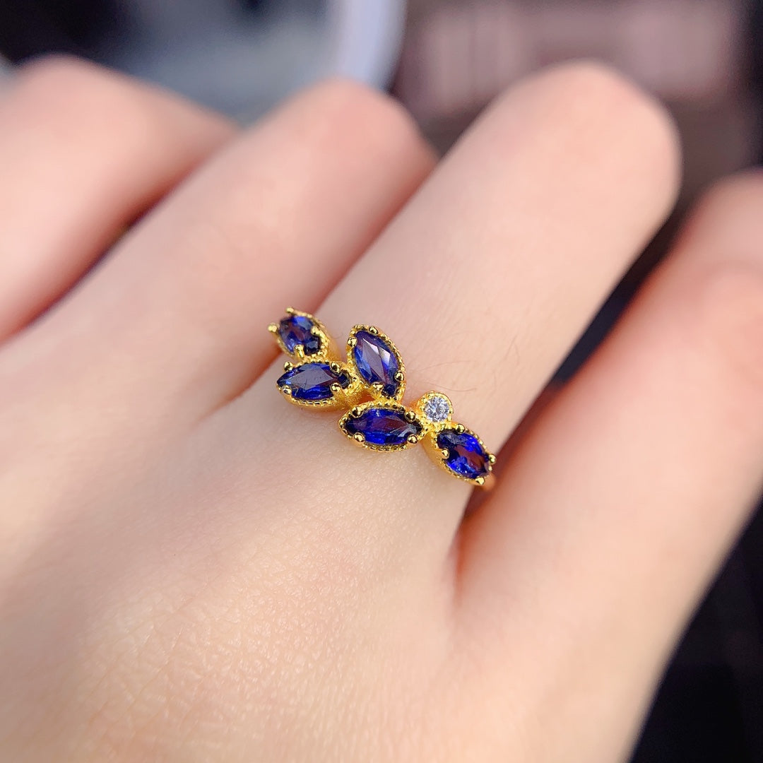 natural sapphire ring