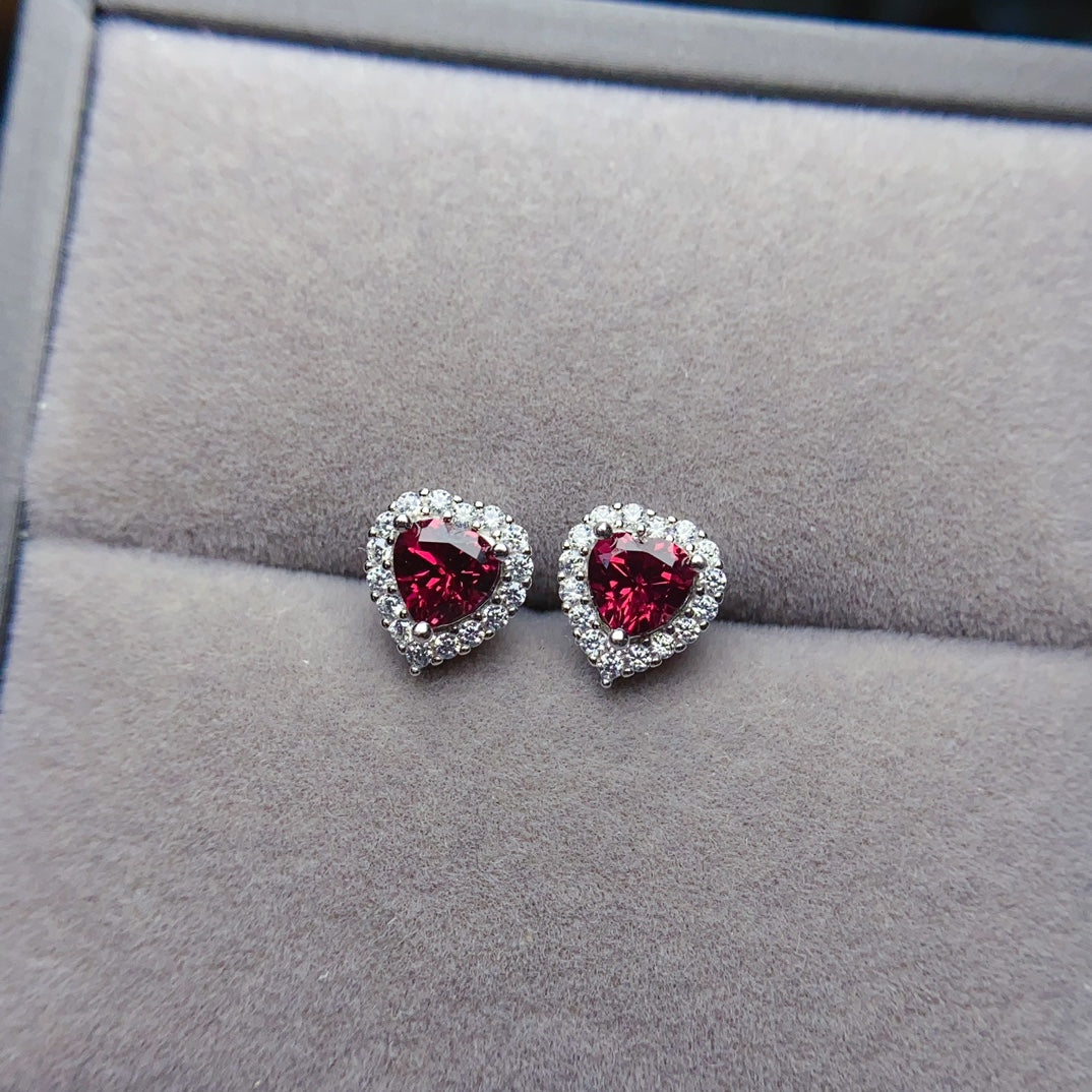 New magnesium aluminum garnet earrings