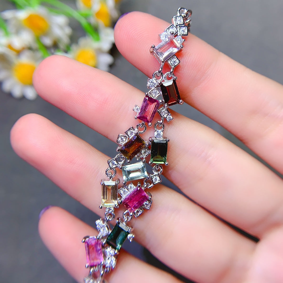 Natural tourmaline bracelet