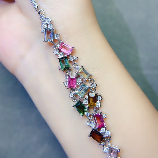 Natural tourmaline bracelet