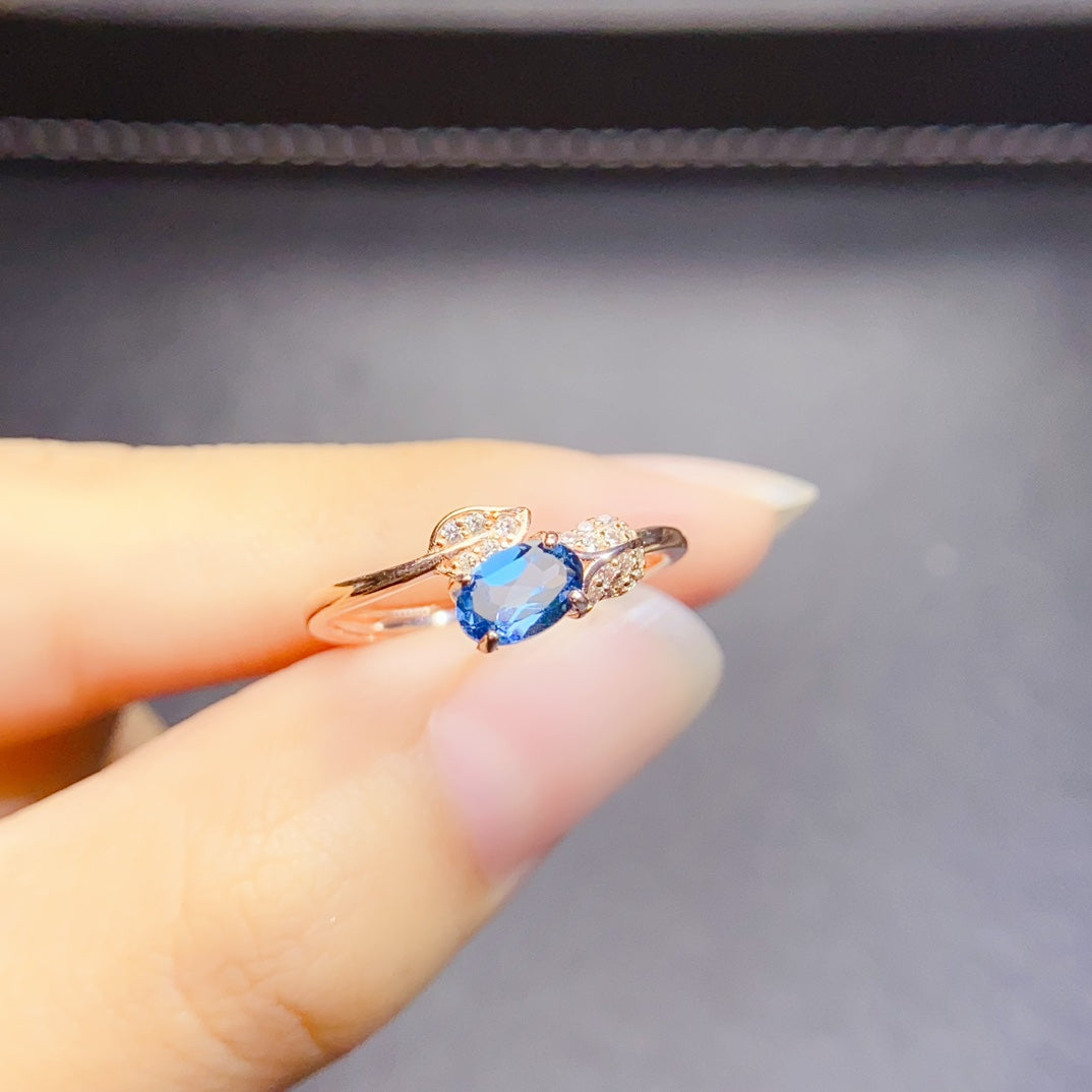 The natural topaz ring has arrived