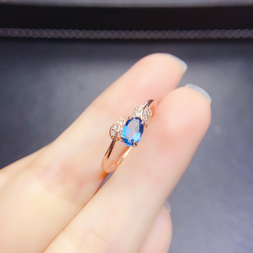 The natural topaz ring has arrived