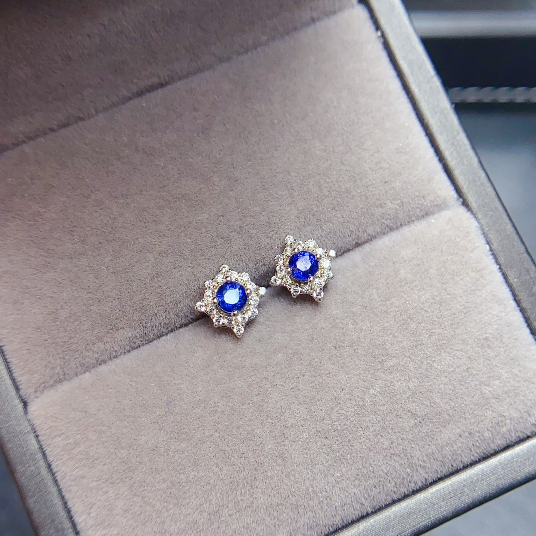 Natural sapphire earrings have arrived