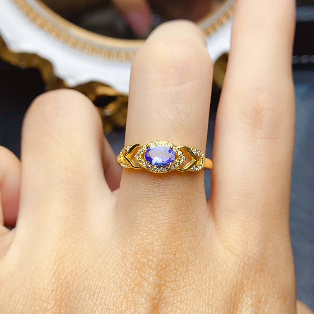 Natural Tanzanite ring,