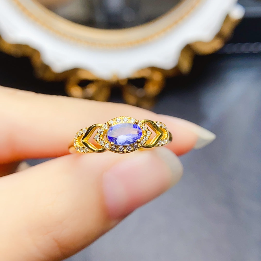 Natural Tanzanite ring,