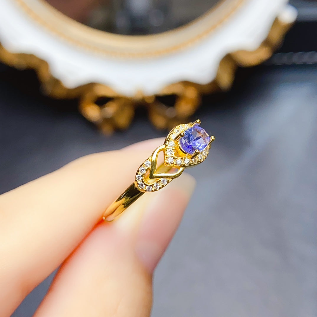 Natural Tanzanite ring,