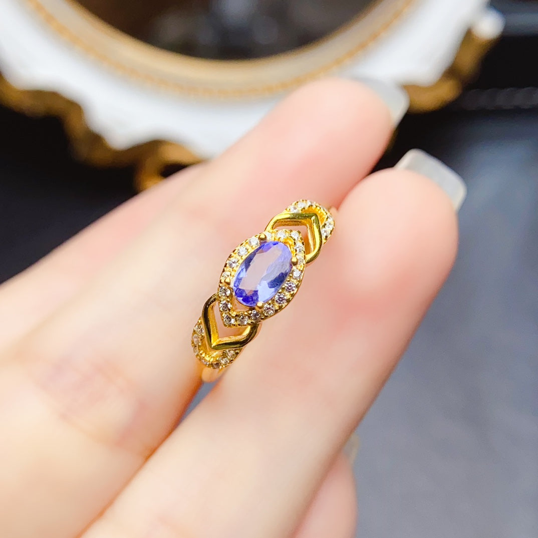 Natural Tanzanite ring,