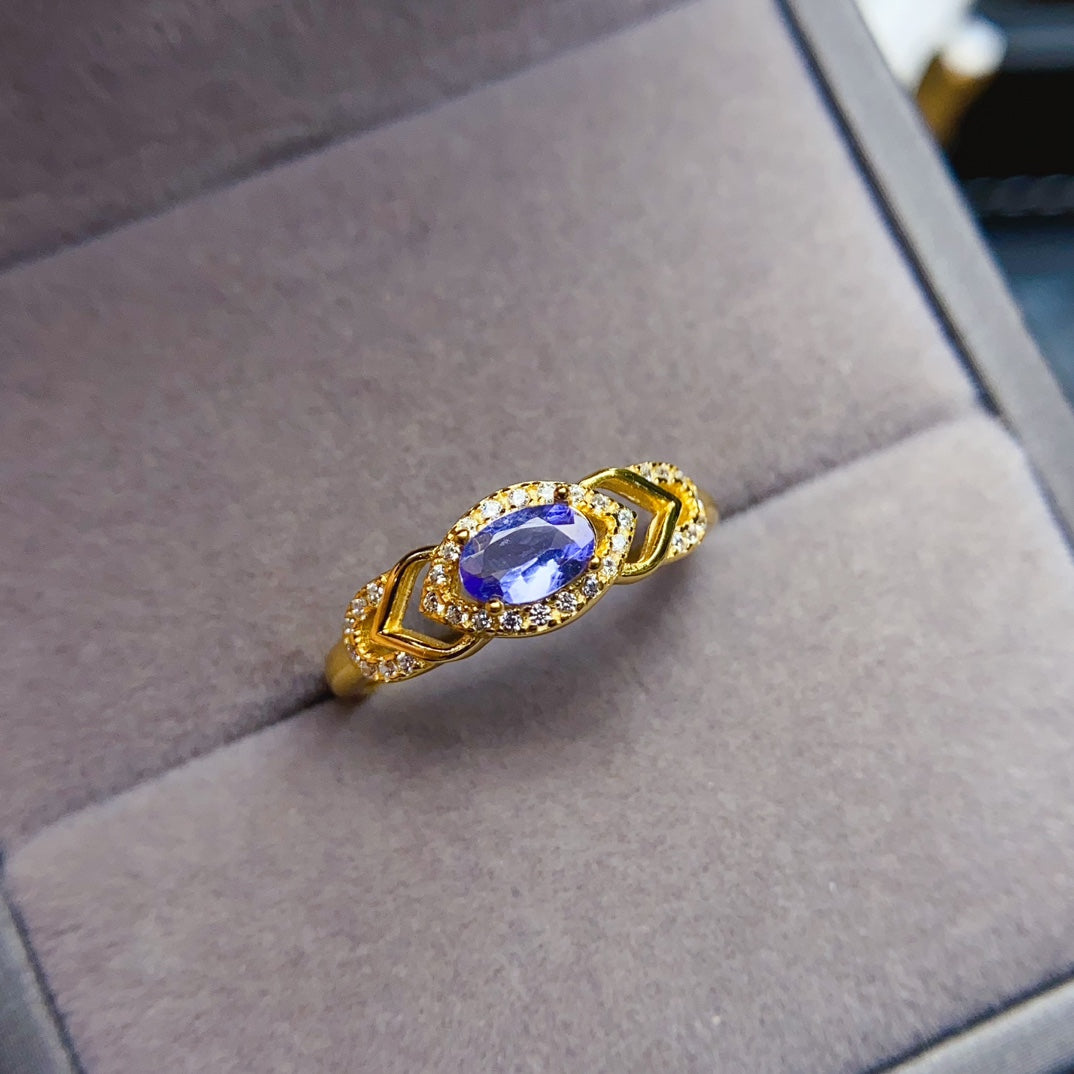 Natural Tanzanite ring,