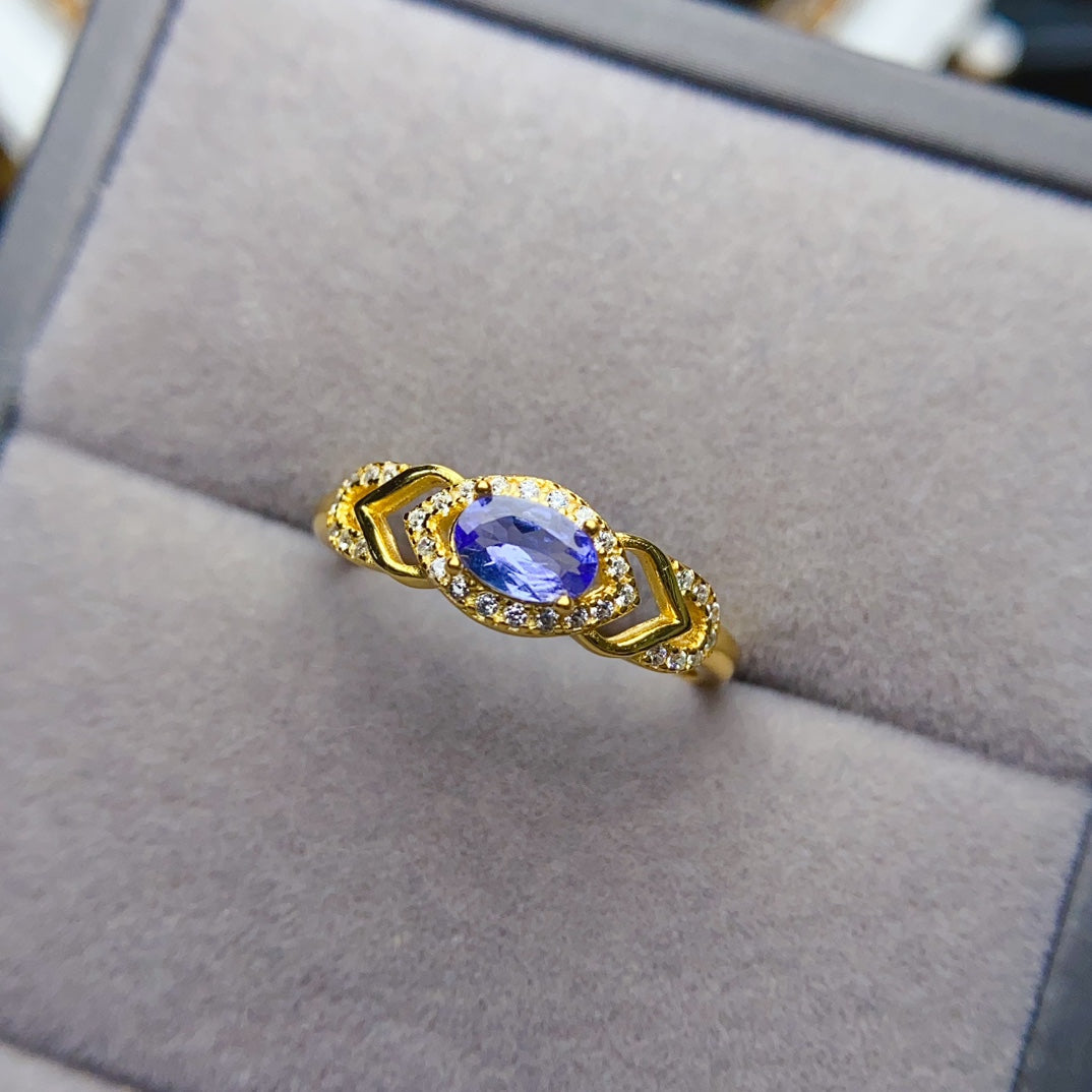 Natural Tanzanite ring,